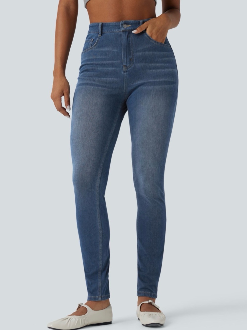 HALARA Blue High-Rise Denim Jeans
Tall